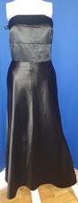 Ladies Long Black Dress Size 12 Strapless Boned Chest Area Great for Prom VGC