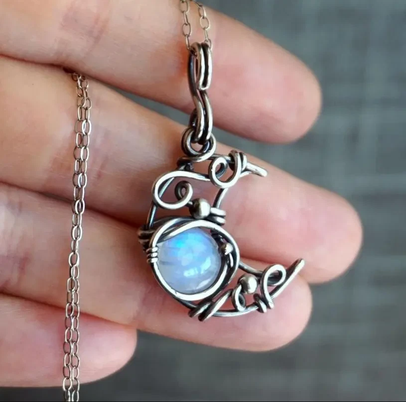 Opal on sale necklace charm