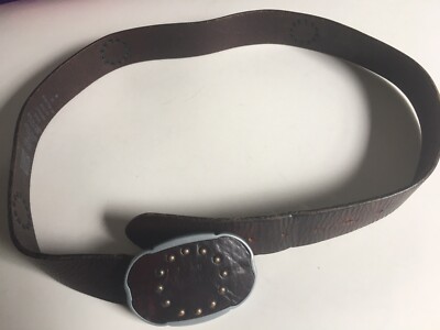 Vintage Gap Italian Brown Belt Genuine Leather Studded  display picture 1
