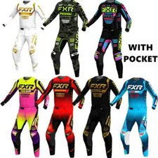 FXR MX Gear Set Top Motocross Dirt Bike Jersey Set Off Road Motorcycle Combos