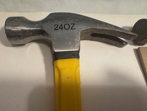 NEW - OPEN BOX (2) 24oz FIBER GLASS FRAMING HAMMERS - 15 1/2" LONG (OVERALL) - Picture 4 of 14
