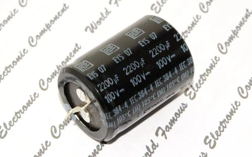 1pcs - ROE EYS07 2200uF (2200µF) 100V  Snap-in Aluminum Capacitor