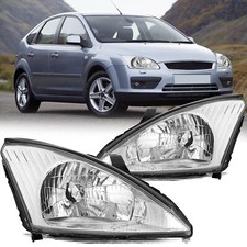 Fits 2000-2004 Ford Focus Headlights Headlamps Clear Leftright 00 01 02 03 04