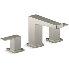 KOHLER Honesty 1.2 GPM Widespread Bathroom Faucet Pop-Up Drain Assembly, Nickel