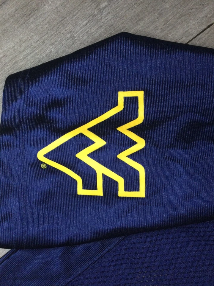 CAMISETA DE FÚTBOL PROEDGE DE WEST VIRGINIA MOUNTAINEERS #12 JUVENIL XL AZUL MARINO Foto 4 de 4