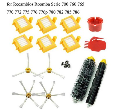 Beater Bristle Side Brush clean tool for iRobot Roomba 700 series HEPA filter