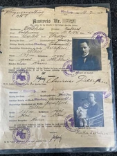WWI WWII Old GERMAN Family Documents Family History Rare