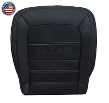For 2015-2022 GMC Canyon Denali Driver Bottom Black Vinyl Perforated Seat Covers