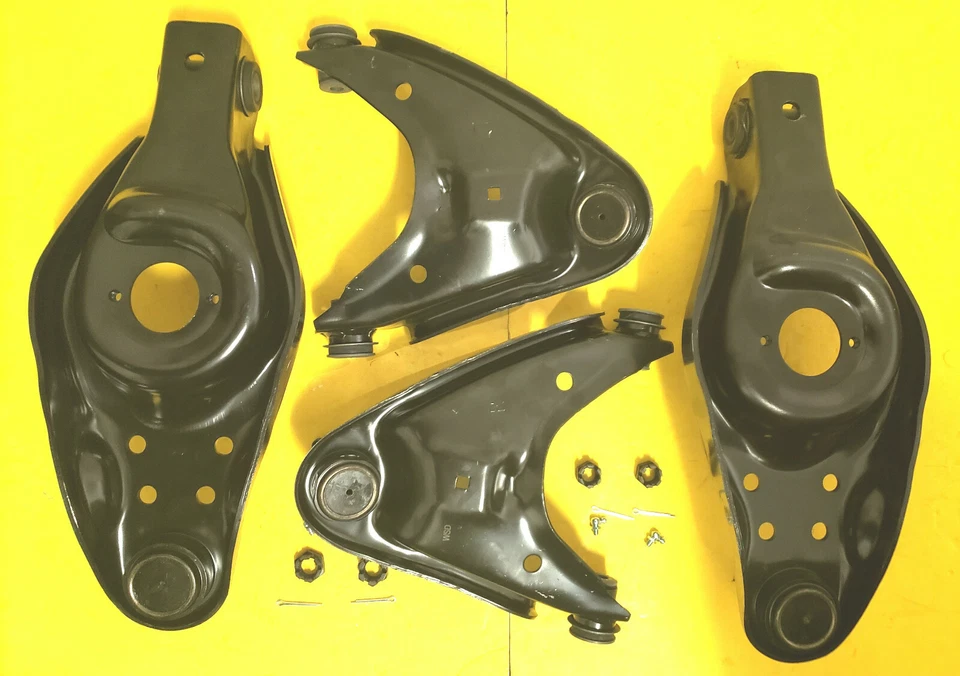 Kit de brazo de control inferior y superior 4 piezas Dodge 1973 1980 D300 eje 3.800 4.000 lb Foto 2 de 4