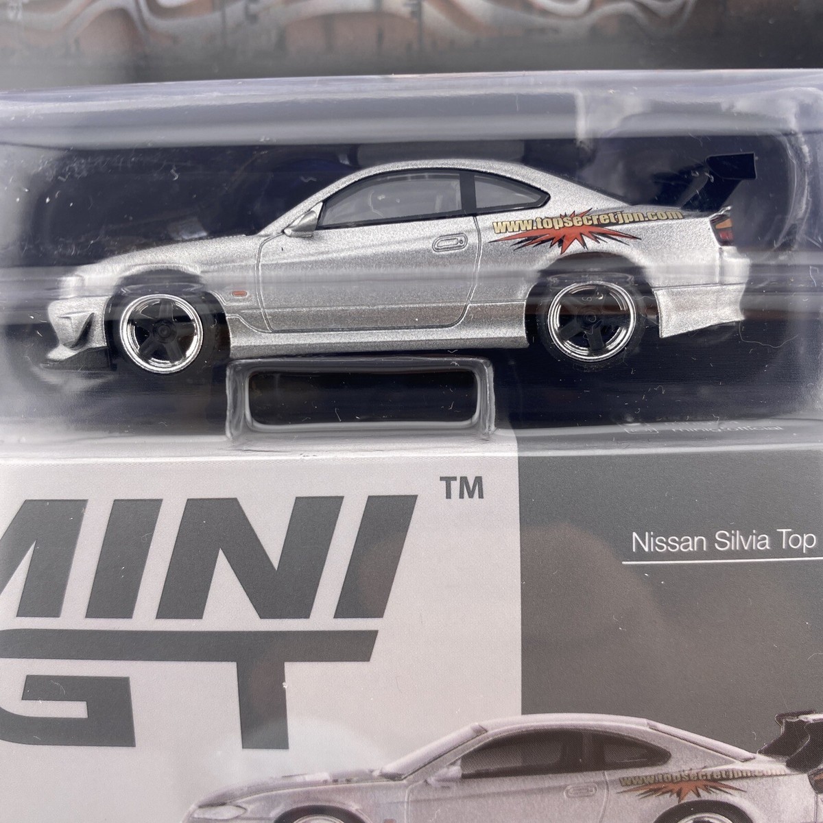Nissan Silvia (S15) Top Secret - Silver - MINI GT 00545 - Petersen