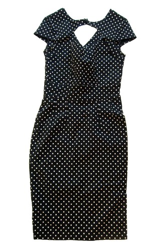 Hell Bunny Marian Green and White Polka Dot Halter Flare Party Dress | eBay