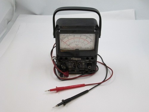 Vintage Simpson 260 Multimeter Series 6 w/ Probe Leads, Tested