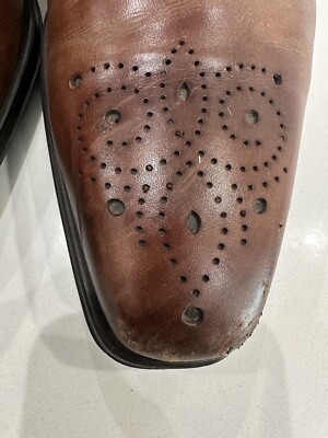 Magnanni Brown Leather Dress Shoes, Made in Spain, Men display picture 3