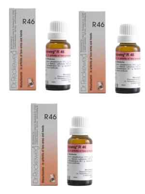   Dr. Reckeweg R46 Homeopathy Drops 22ML (Pack of 3) | Free Ship  