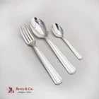 Art Deco 37 Piece Flatware Set French Silverplate