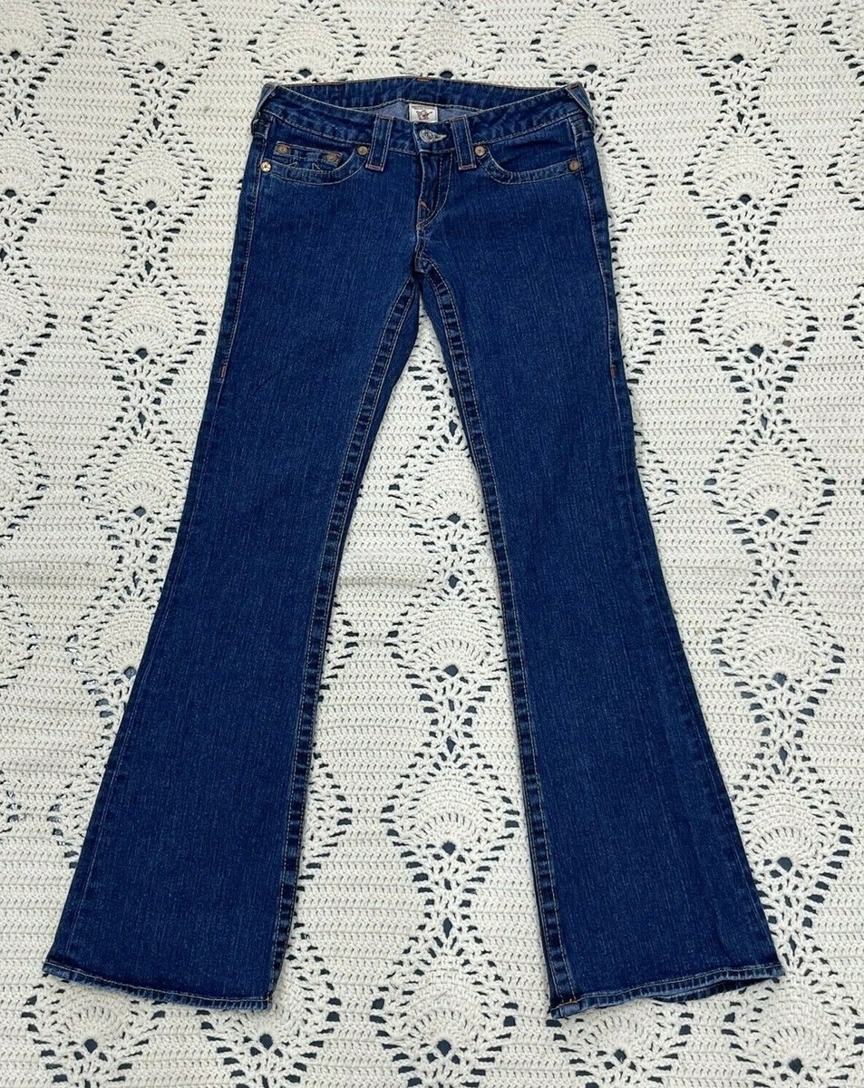 TRUE RELIGION flare denim USA製 00s サイズ23 TRUE RELIGION Women's Dark Wash Flare Leg Jeans Size 27 RN
