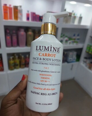 Original Lumine Carrot Face & Body Firming Lotion 400ml Spf 50++