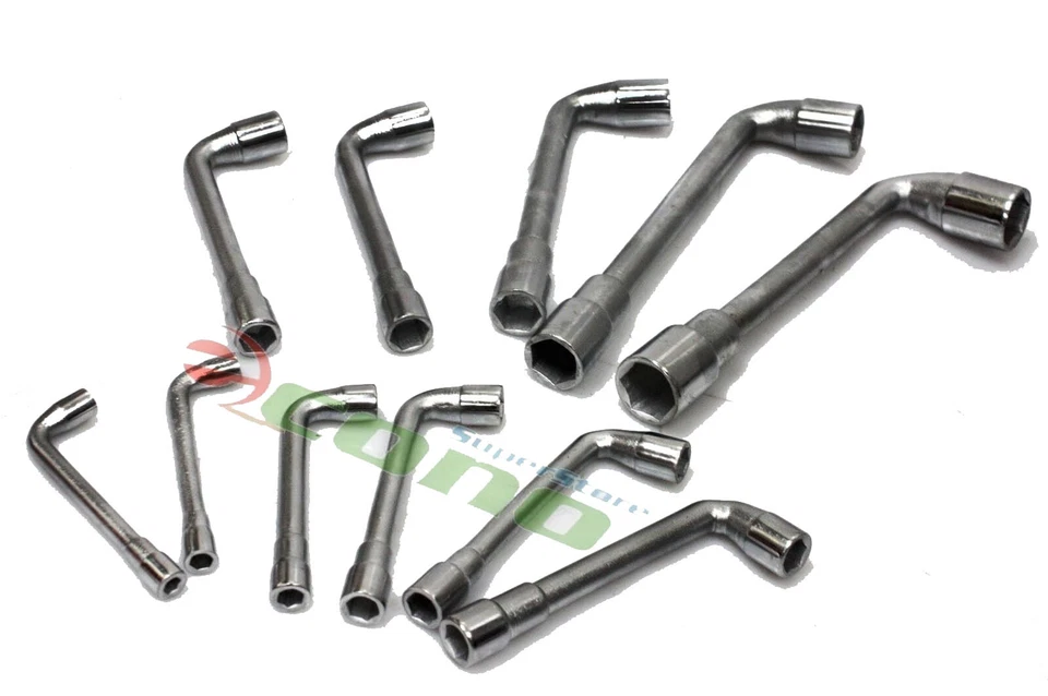 11pcs L-Type Elbow Double End Hex Socket Spanner Wrench set Tamper 6-22mm metric - Image 2 of 4