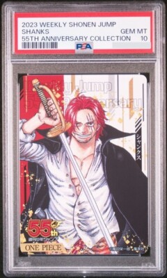 PSA 10 Shanks One Piece Japanese Weekly Shonen Jump 55th