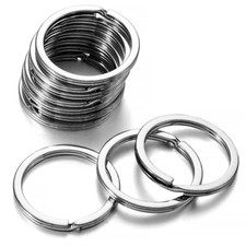 60 Anelli Portachiavi Con Catena E Viti - Acciaio Inox, 25mm, Per Fai Da Te E Gioielli - Foto 12