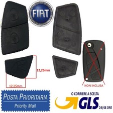 Gommino Tasti Ricambio Chiave Fiat Punto Panda 500 Musa 12.25mm Versione Piccola
