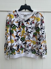 Looney Tunes Crewneck Sweatshirt Women  s Sz XS 1 Bugs Bunny Marvin Martian