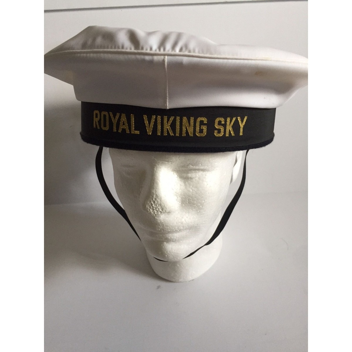 Vintage Hat Royal Viking Sky Cruise Ship Norwegian Sailor Hat With