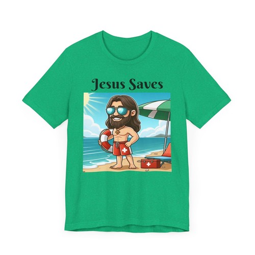 Jesus Saves Funny Life Guard T Shirt Multiple Sizes and Colors - Picture 15 of 20