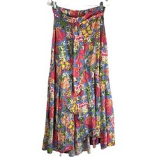 Matilda Jane Day Dreaming Skirt Size M Floral Waist-Tie Pull-On High-Low NWT