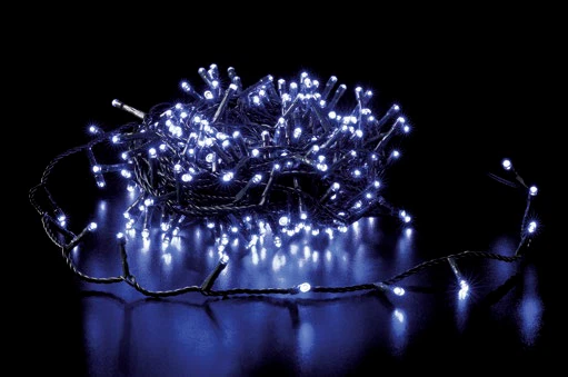 Luci Natale LED 180 Catena per Albero di Natale Blu 8,95 metri da Esterno, fotografia 7 di 7