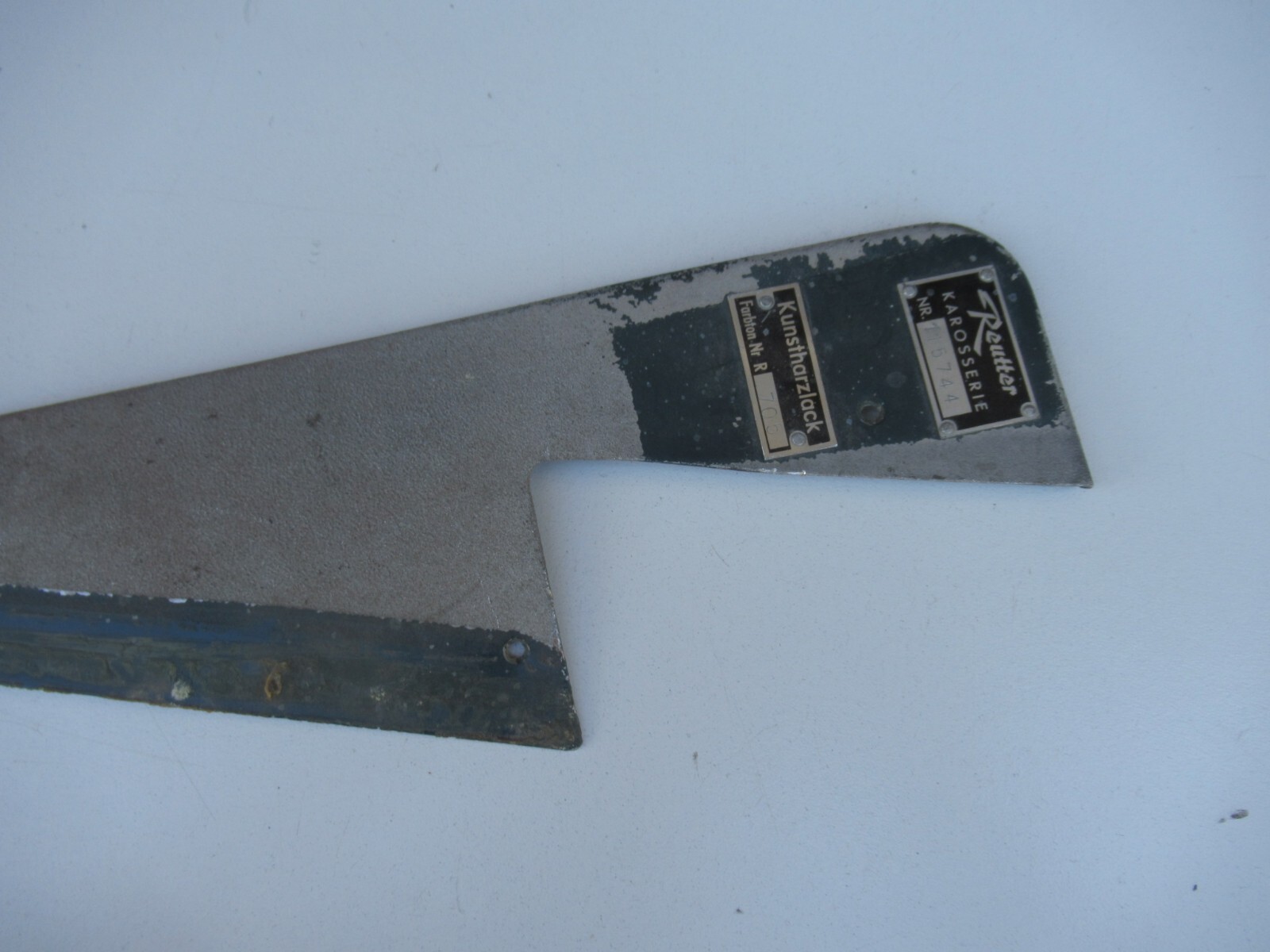 Porsche 356 Coupe Chassis Number 115744 Cover Plate Original eBay