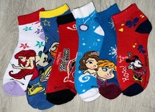 Various Disney Socks - Standard Size 6 Pairs