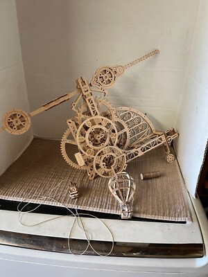 Ugears Wooden Model of Aero Clock with Instruction