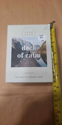 New Calm Club LDN Deck of Calm Cards 52 Ways to Achieve Calm Luckies