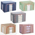 24L/66L/ 100L Cloth Storage Box Closet Organizer Clothes Storage Bags Wardrobe