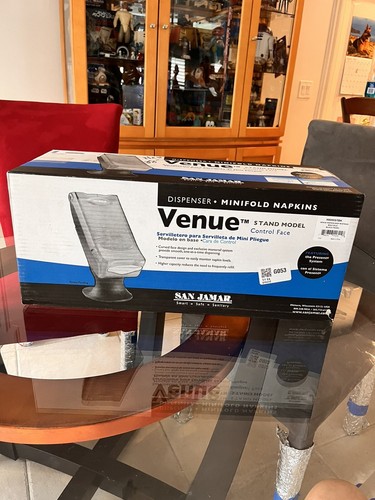 Brand New Sealed San Jamar H5000STBK Venue Minifold Napkin Dispenser with Stand - Picture 5 of 6