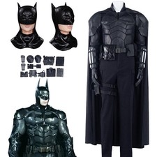 2022 Movie The Battmmann Cosplay Bruce Wayne Costume Halloween Full Set Mask Men