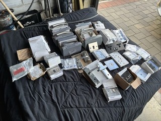 Job Lot Door Handles/Electrical Switches/Sockets unused From Building Projects