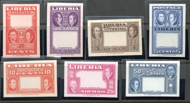 Sc.333-37, C68-69 MNH Frame Proofs