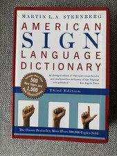 American Sign Language Dictionary Revised Sternberg Hardcover