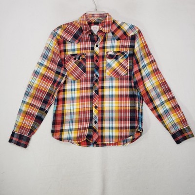 Topo Designs Mountain Shirt Mens Medium Multicolor Plaid 100% Cotton Flannel