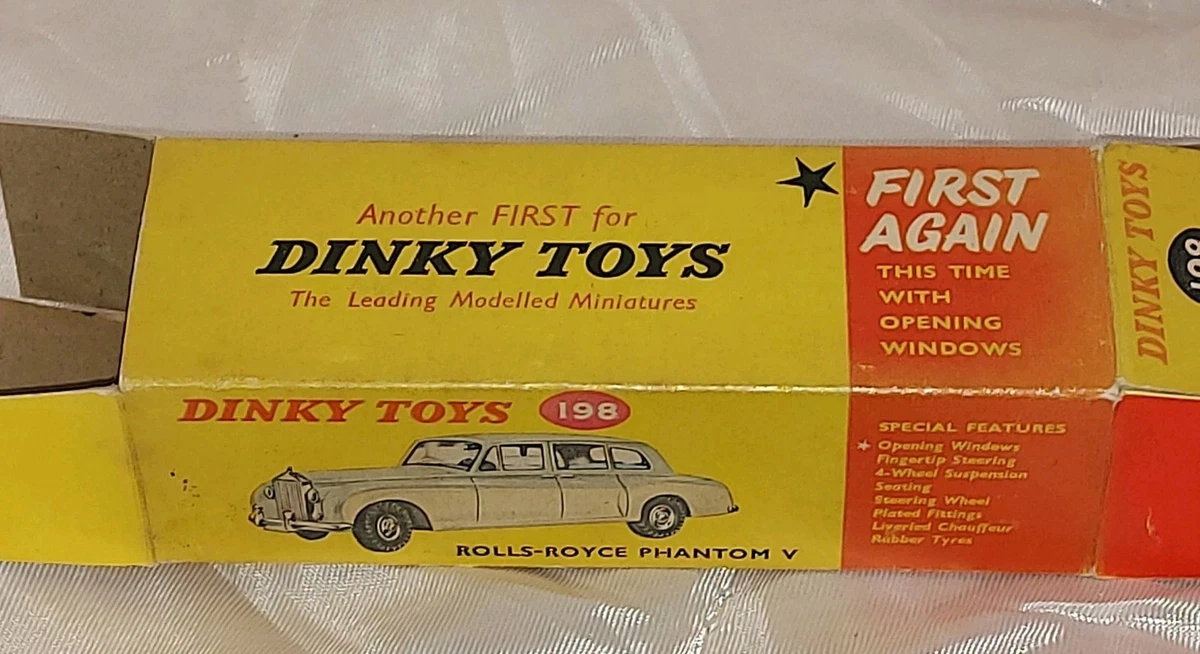 Dinky Toys N°198 – Rolls Royce Phantom V Park Ward 1959 – Limousine Miniature – Sans Boîte