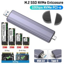 M.2 NVMe SSD To USB 3.1 Type C Drive External...