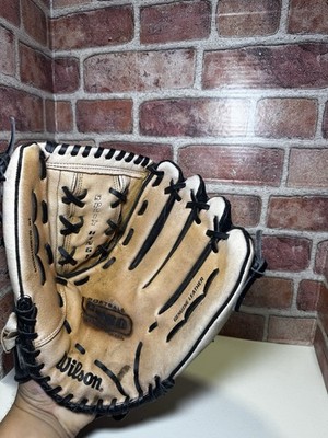 Wilson A360 14'' Black Gray Genuine Leather Baseball Softball Glove A0360TRES14