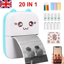 Mini Pocket Thermal Printer Inkless Bluetooth Photos Label Printing Machine UK