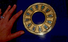 Pepe Mendoza Vintage Malachite Water Drop  Inlay Brass Mexico Door Accent — photo 8