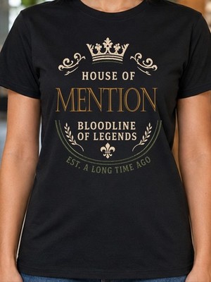 Erwähnung Nachname Damen T-Shirt Familiengeschichte Geschenk S-2XL