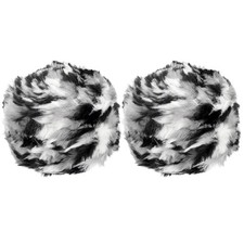 70 Yards Fur Yarn, 2 Skeins 100 Grams Faux Fur Eyelash Yarn, Zebra Color