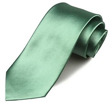 Men's Modern Striped Patterned Formal Ties College Daily One Size Solid Sage