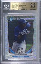 2014 Bowman Draft Silver Wave Refractor 13/25 Lewis Brinson BGS 9.5 GEM MINT xi6